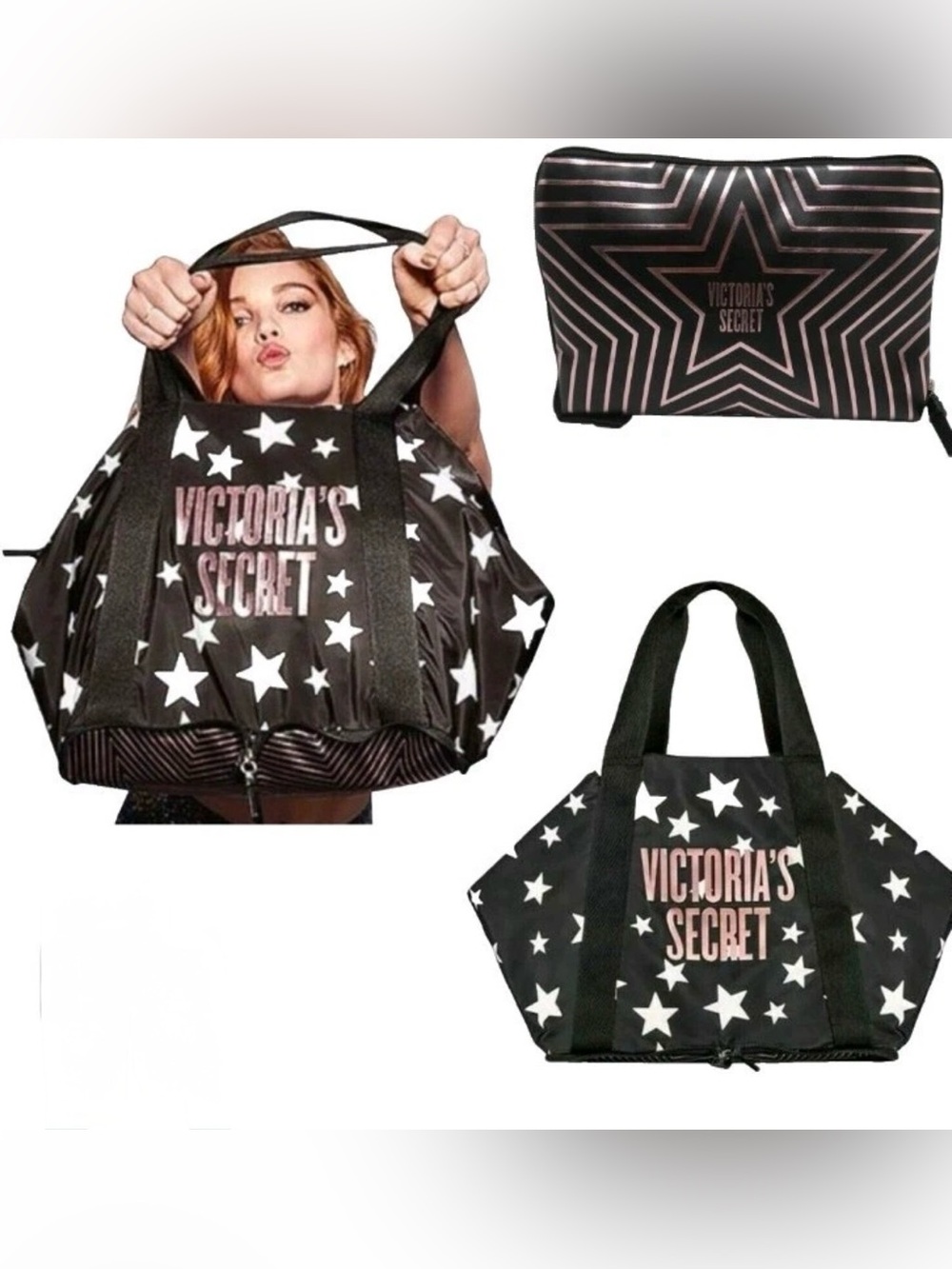 NWT Victoria's Secret Packable Weekender Tote